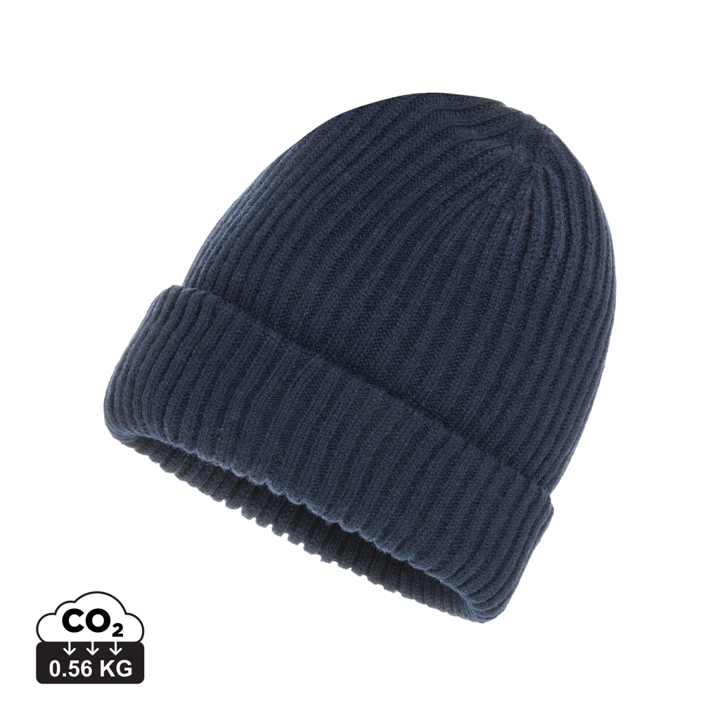 Bonnet personnalisé double épaisseur Impact Polylana® Bleu marine